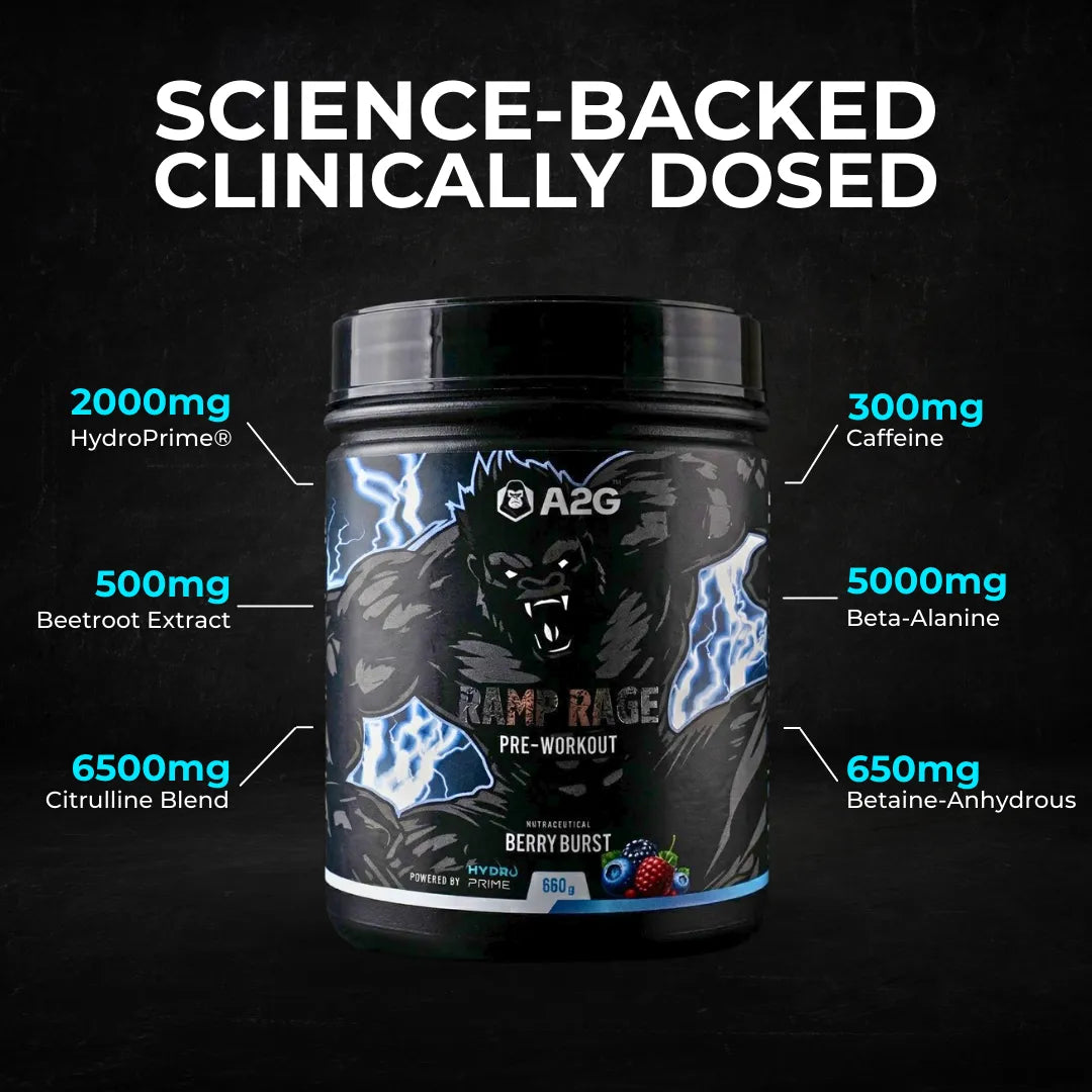 Ramp Rage Pre-Workout | 660 Gram | 60 servings - A2G Lifestyle