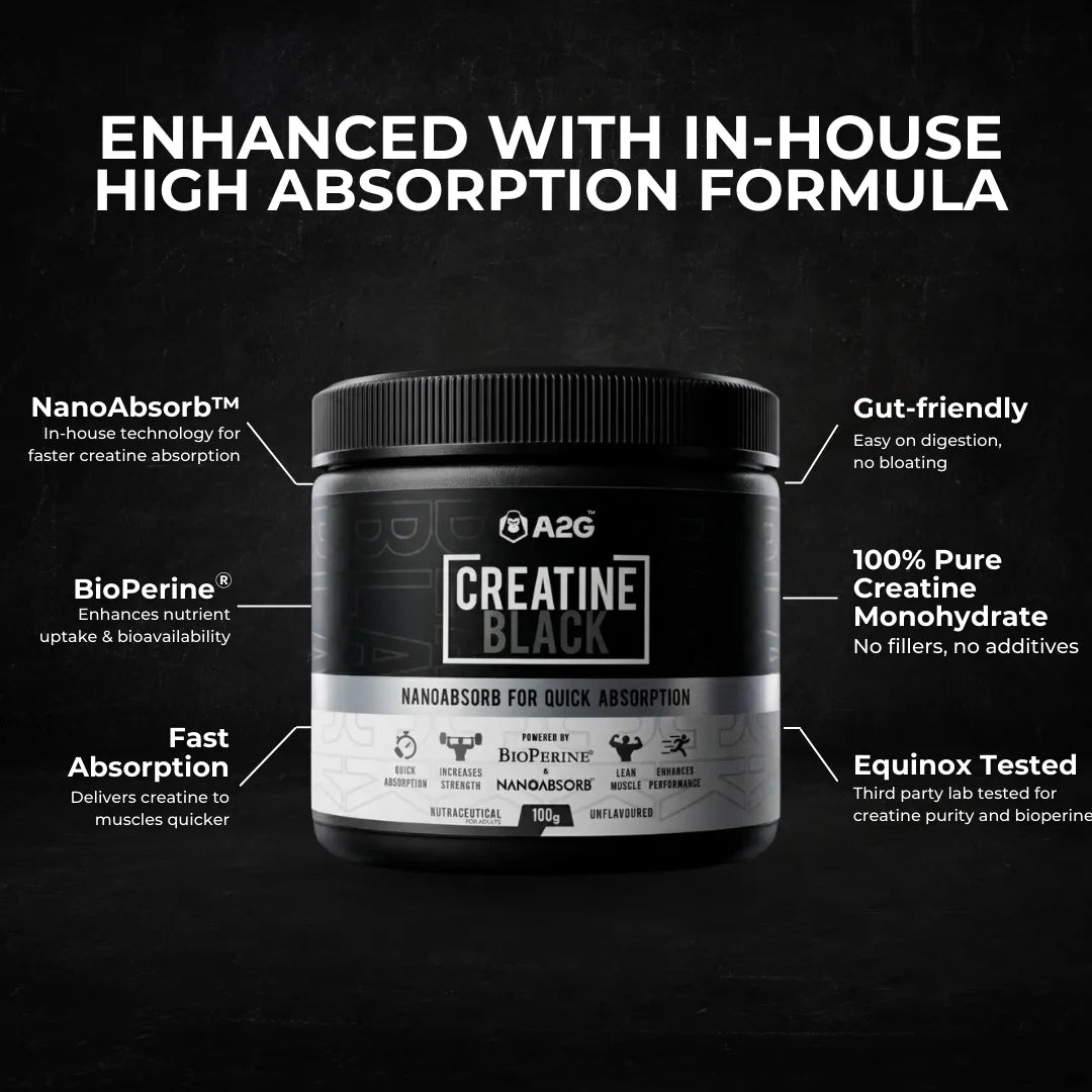 Creatine Black 100g | Alphonso Mango - A2G Lifestyle