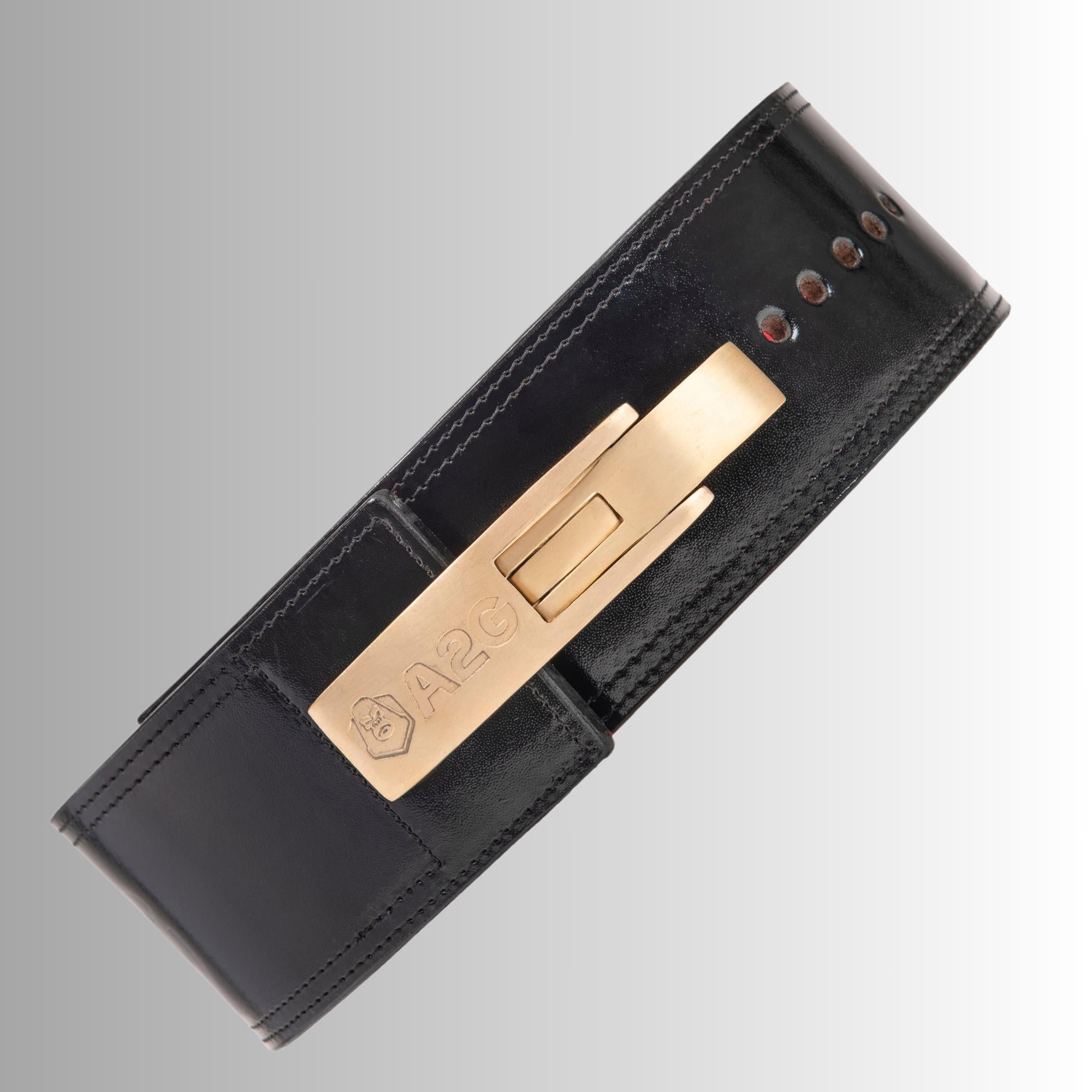 A2G Powerlifting 10 MM Brass Lever belt - a2glifestyle