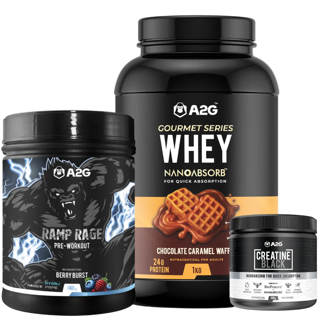 A2G full stack – Pre-workout, Whey Protein & Creatine - A2G Lifestyle
